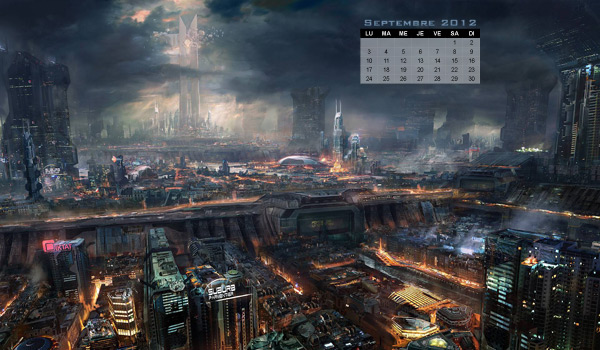Le wallpaper calendrier de septembre 2012