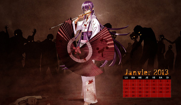 Le wallpaper calendrier de janvier 2013