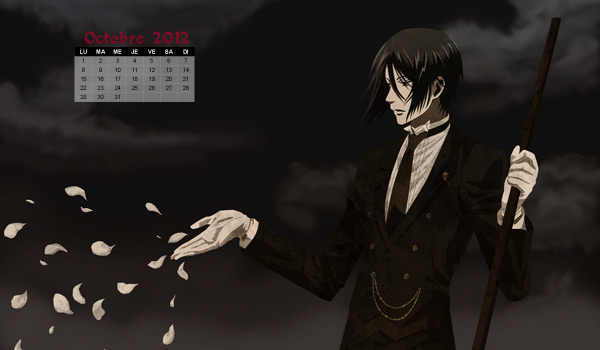 Le wallpaper calendrier de octobre 2012