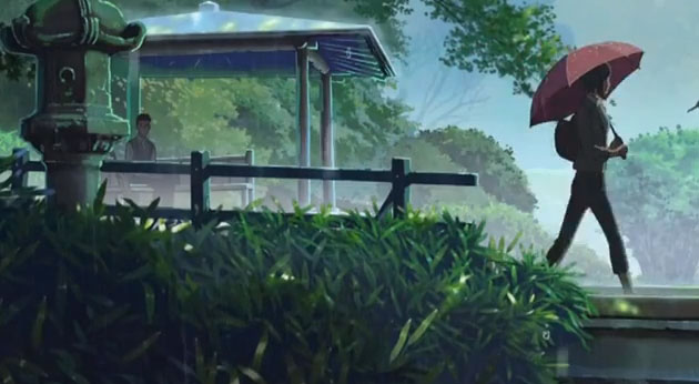 Les 5 premières minutes du Jardin des Mots de Shinkai