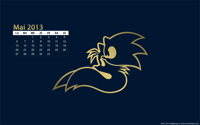Le wallpaper calendrier de mai 2013