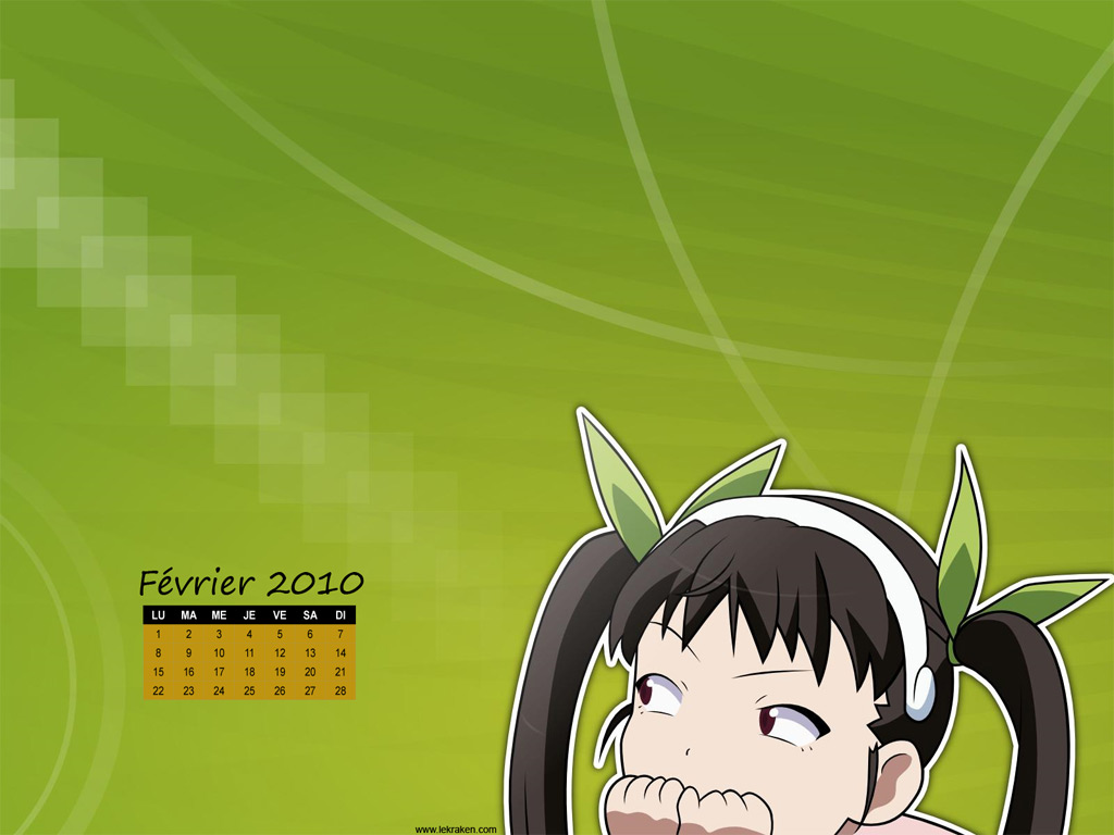 Le wallpaper calendrier février 2010