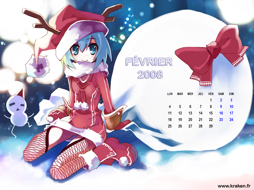 Le wallpaper calendrier de février 2008