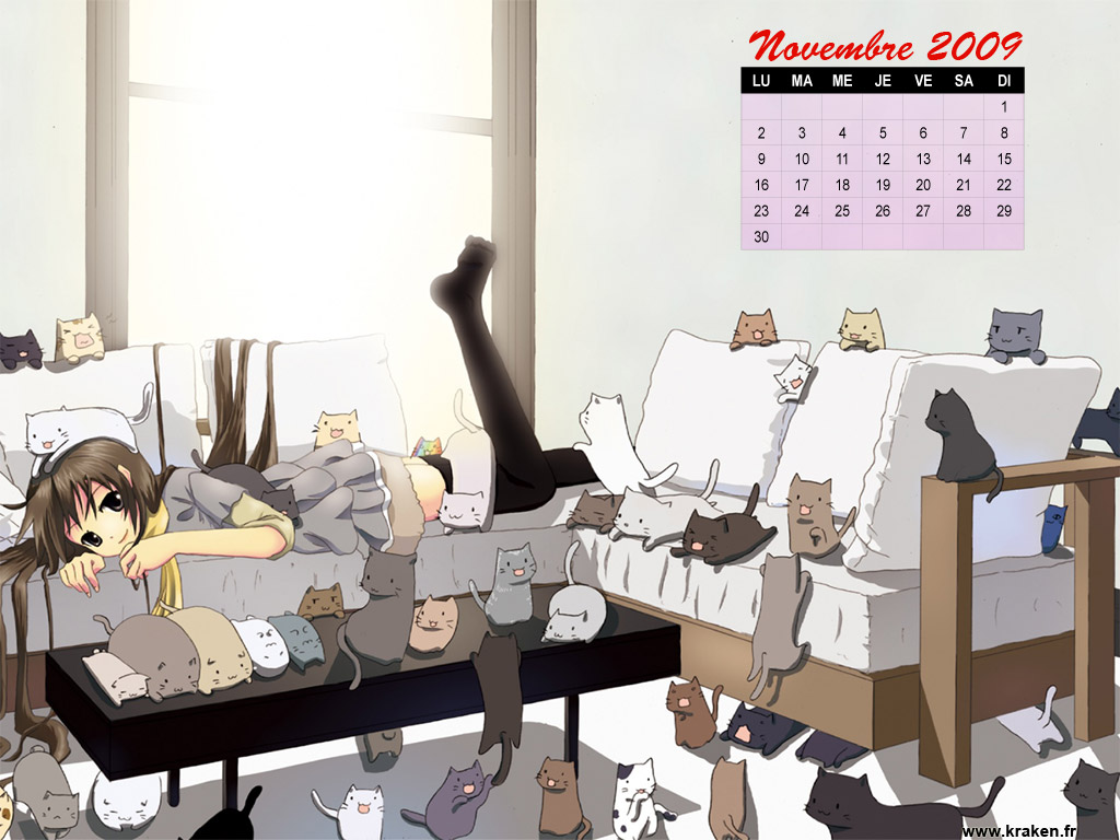 Le wallpaper calendrier novembre 2009
