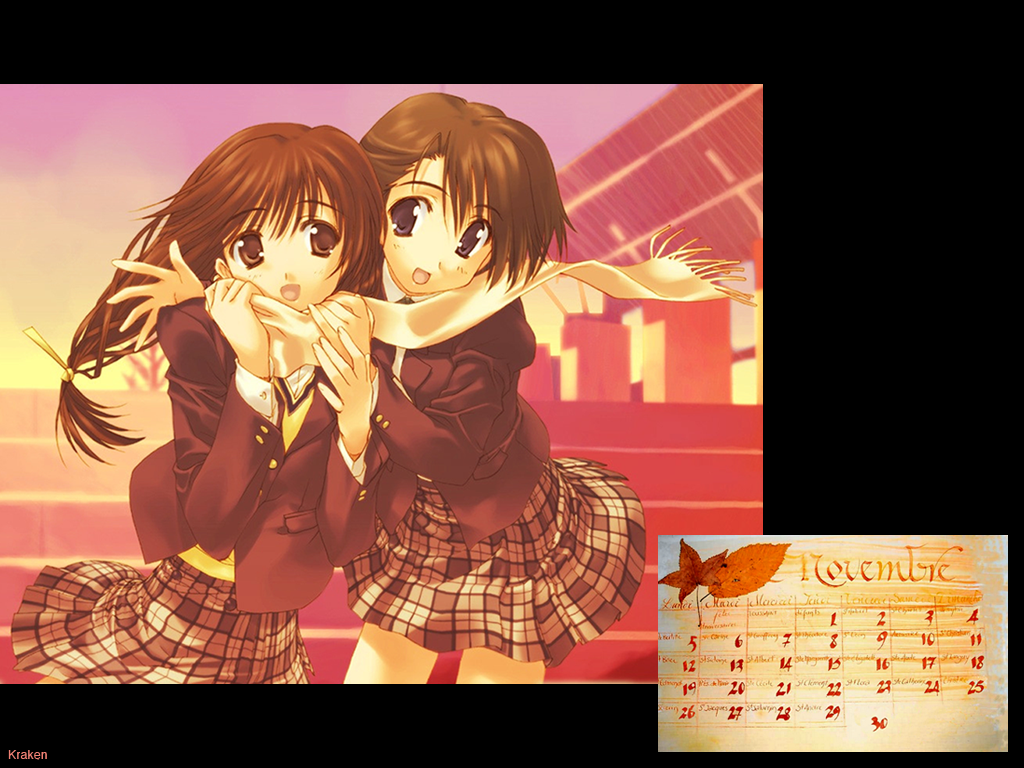 Le calendrier wallpaper de novembre