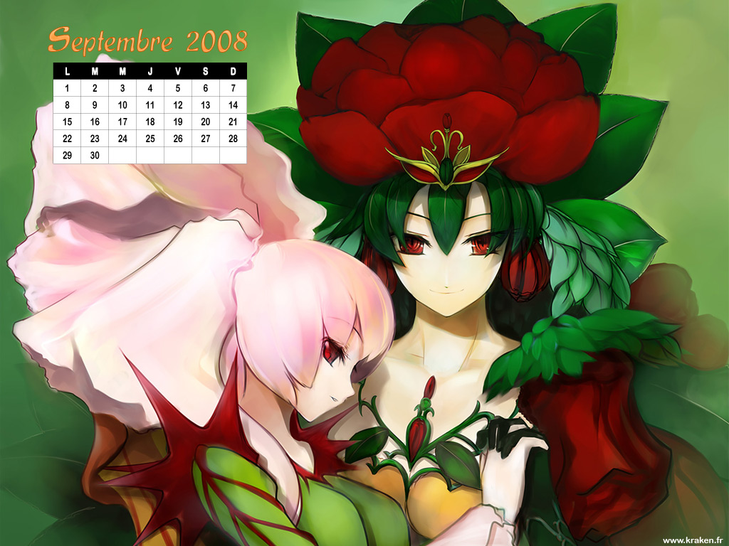 Le wallpaper calendrier de septembre 2008