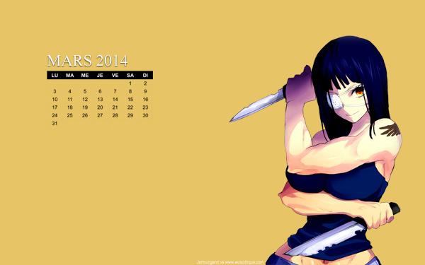 Le wallpaper calendrier de mars 2014