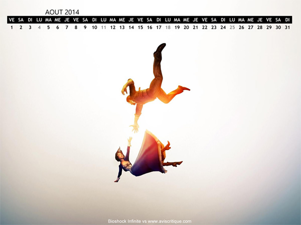 Le wallpaper calendrier d’août 2014
