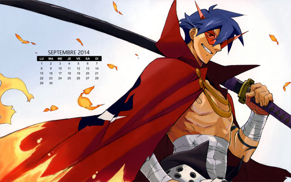 Le wallpaper calendrier de septembre 2014