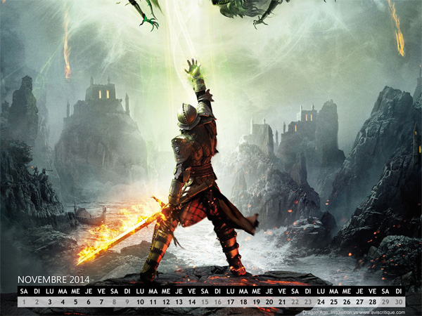 Le wallpaper calendrier de novembre 2014