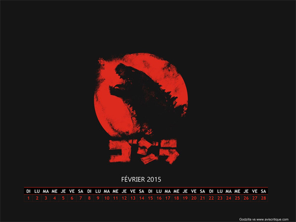 Le wallpaper calendrier de février 2015