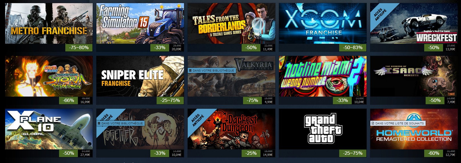 Steam : Début des soldes d’été 2015