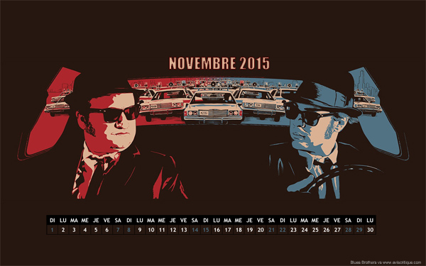Le wallpaper calendrier de novembre 2015