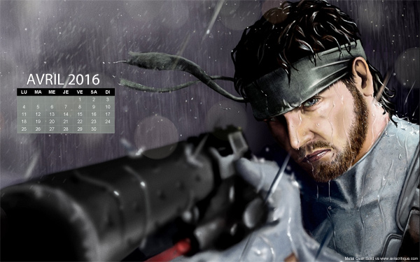 Le wallpaper calendrier d’avril 2016
