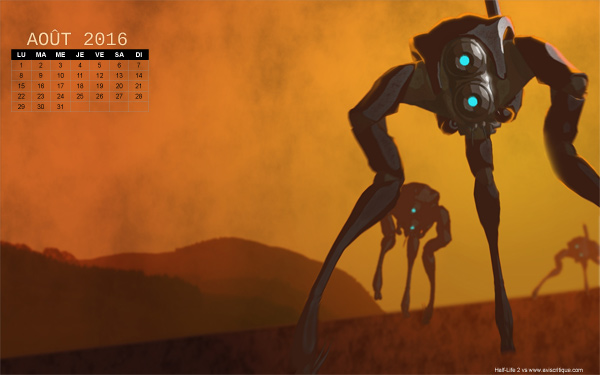 Le wallpaper calendrier d’août 2016