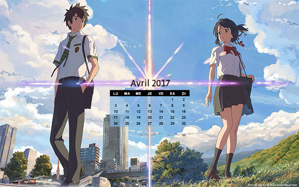 Le wallpaper calendrier d’avril 2017