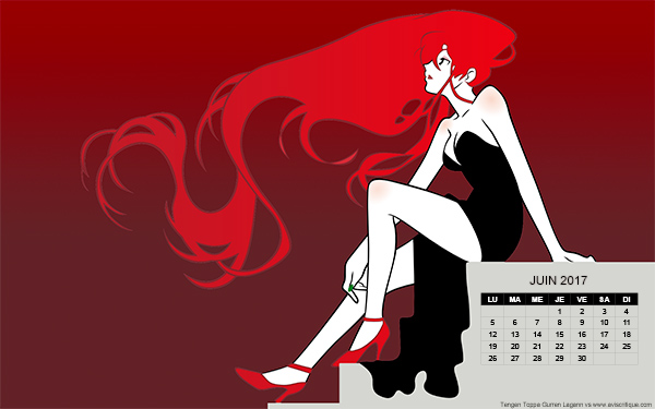 Le wallpaper calendrier de juin 2017