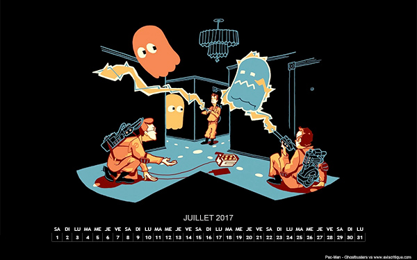 Le wallpaper calendrier de juillet 2017
